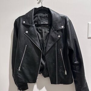 Levi's Women's Black Leather Biker Jacket